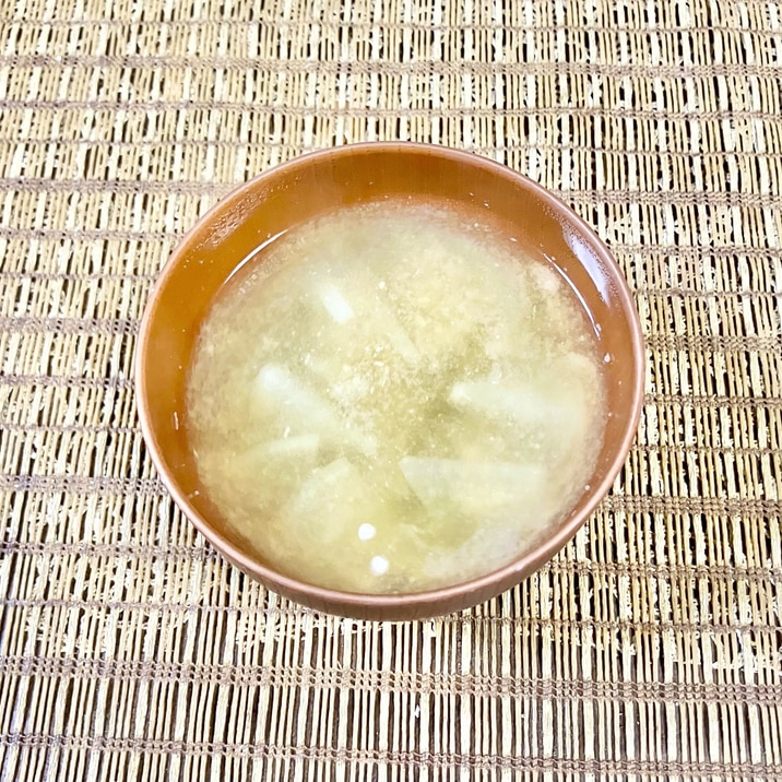 簡単☆オクラと大根の味噌汁